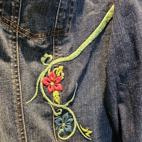 Harley-Davidson Embroidered Jean Jacket 2W - Picture 3 of 7